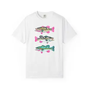 Watercolor Trout Trio T-shirt | Colorful Fish Illustration