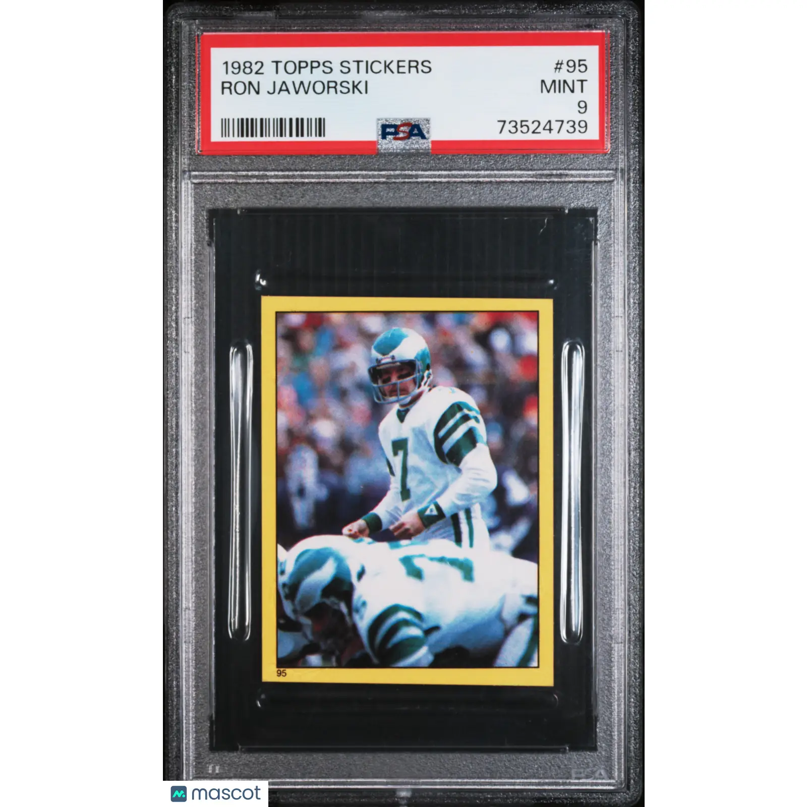 Ron Jaworski PSA 1982 Topps Stickers Football #95 9 73524739