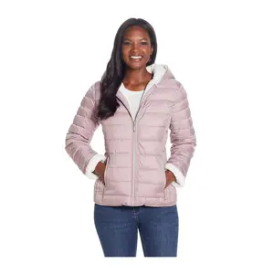 Weatherproof Sherpa Lined Channel Quilt Pufferacket