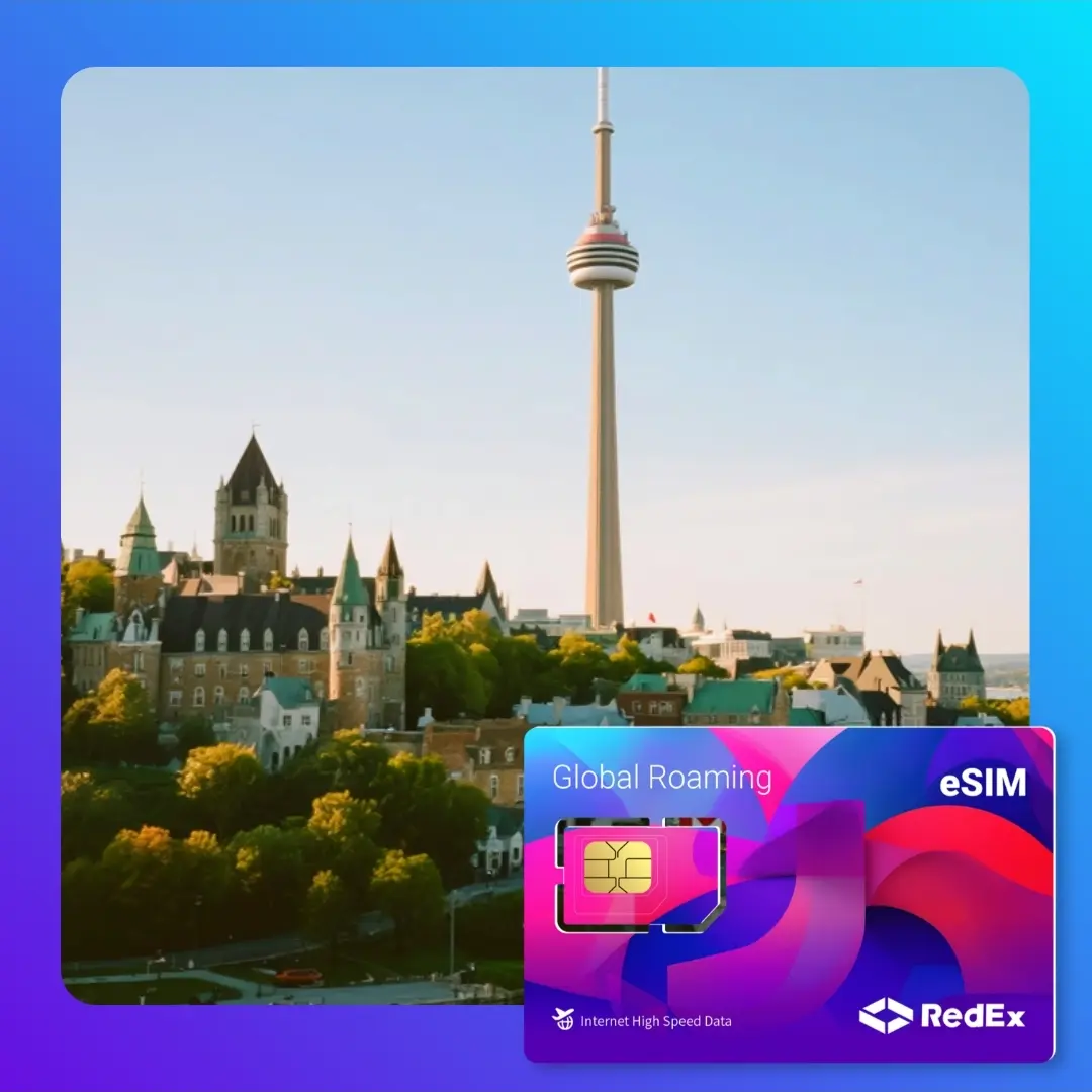 【Canada eSIM】 7-30 Days High-Speed Data I 5G/4G Compatible I Same- Day Issuance & Reliable Support I RedexSIM