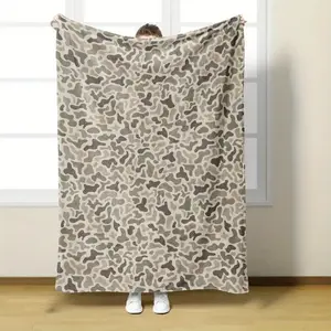 Camouflage Series 3D Digital Print Flannel Blanket - Soft Lightweight All-Season Throw for Bed, Sofa, Camping & Travel - Multi-Use Gift, Camouflage Blanket, Sofa Throw, Home Decor, Versatile Throw, Outdoor Enthusiasts