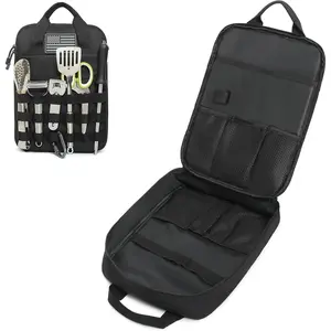 Tactical Camp Kitchen Organizer Camping Cooking Utensils Bag for BBQ, Picnic, Travel & Hiking (Bag Only)