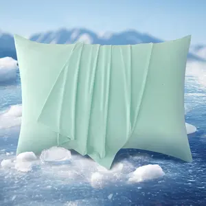 2 pc Cooling Pillowcases Queen King Size, Instantly Cool, Stay Cold All Night, Envelope Closure, Machine Washable for Hot Sleepers & Night Sweats, Gift for Men & Women