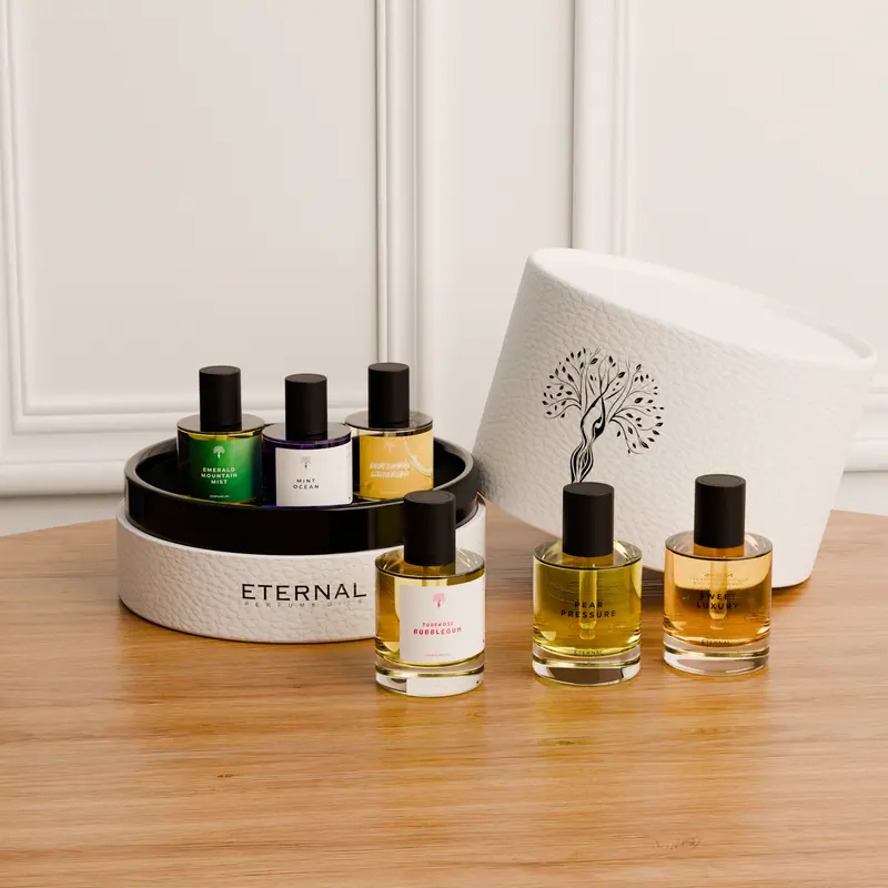 Eternal Perfume Oil Gift Set | 6 Luxurious New Scents, Best for Gift | Alcohol-Free, Long-Lasting Fragrance Oils Inspired by Modern Icons (Tuberose Bubblegum, Sunflower Lemonade, Emerald Mountain Mist, Mint Ocean, Pear Pressure, Sweet Luxury)