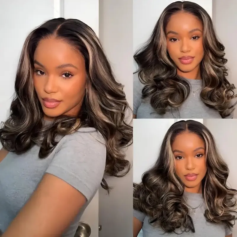 Mscoco Human Hair Butterfly Haircut Highlight Loose Wave Glueless Lace Wigs Pre-Cut 6×5 Lace Closure Wigs Honey Blonde 1B 22 And 1B 2 30 Wear Go Wig Body Wavy Wigs Fluffy Effortless Wig #DealsForYouDays