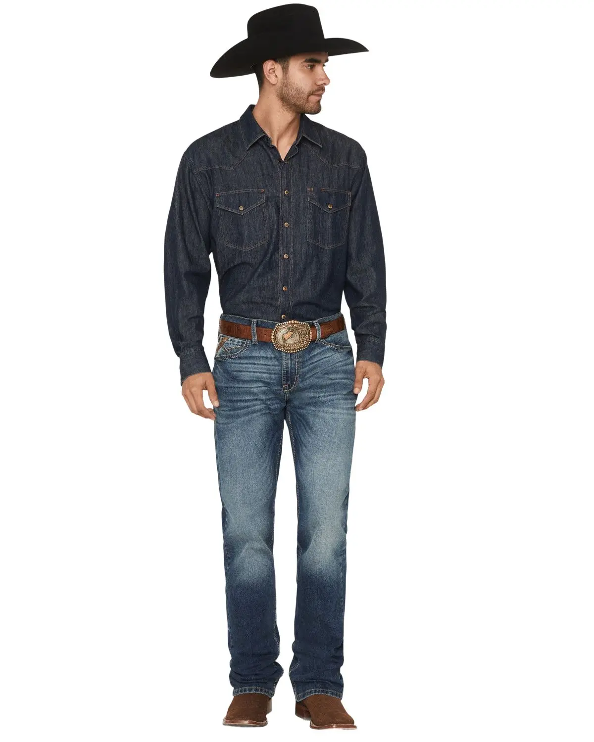 Ariat Men's Men'S M7 Rocker Summit Dark Wash Stackable Slim Straight - 10032321