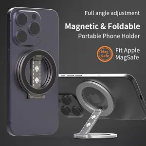 The 9th generation strong magnetic Z-type multifunctional all-round folding stand, double-sided magnetic suction, suitable for any venue, freeing hands, car magnetic suction