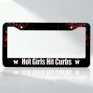 Universal Aluminum License Plate Frame Suitable for Any Gender, Complete with Screws And Bolts for Installation, Designed to Enhance The Appearance of Your Vehicle, Ideal for Your Car