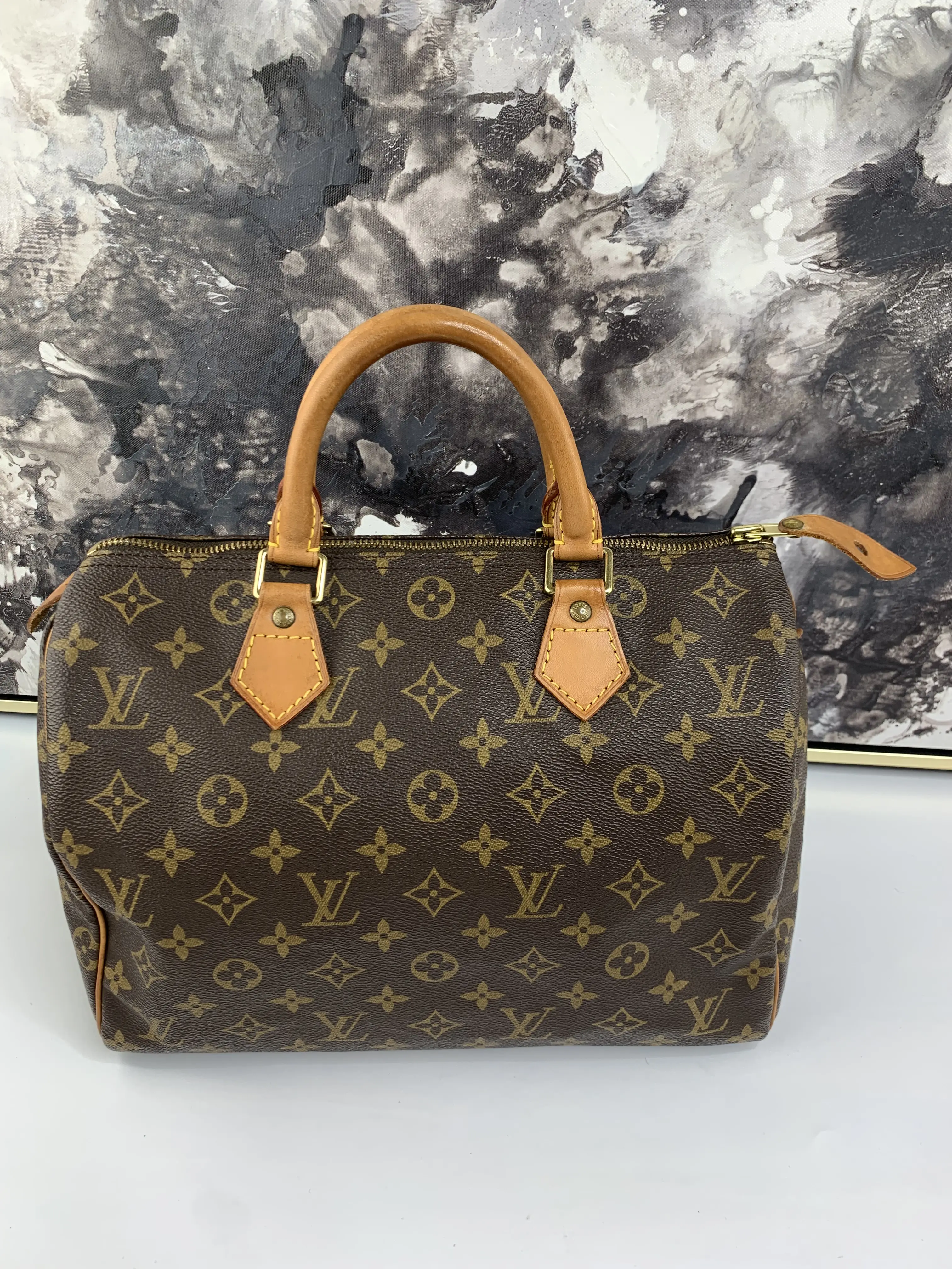 Pre-owned Louis Vuitton canvas Tote Bags Speedy 30