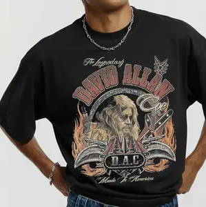Vintage David Allan Coe Shirt, D.A.C. Outlaw Country Music Tee, Retro Graphic T-Shirt, Made in America Music Fan Gift