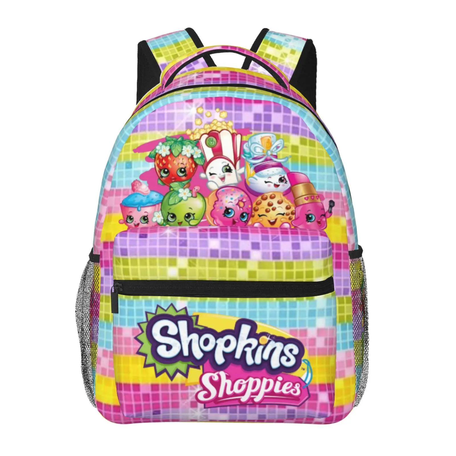 Shopkins Cartoon Print Kids School Bag Shopkins cartoon  Daypack Shopkins Shoppies Lightweight Travel Backpack Daily Study & Picnic