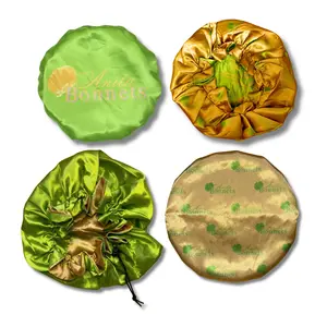 Green & Gold Reversible Bonnet