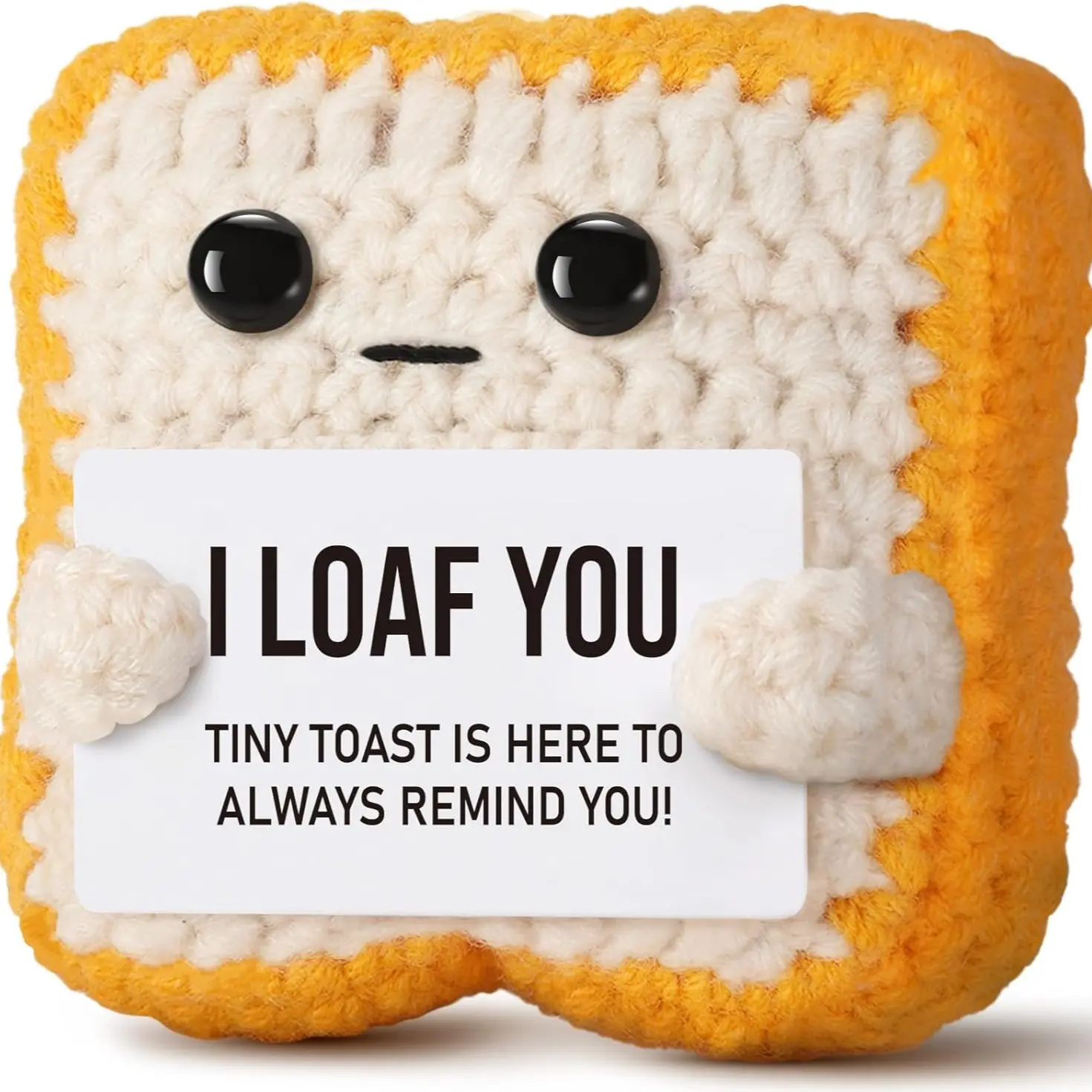 Handmade Gift for Her Him, Romantic Knitted Love Message, Perfect Present for Boyfriend Girlfriend, Unique Anniversary Birthday Idea, Soft Adorable Stuffed