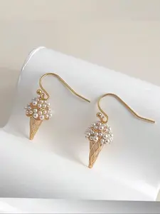 Elegant Ice Cream Earrings Set for Women, Perfect for Any Occasion, Stylish Fashion Accessories, Pair of Delicate Ear Pendants