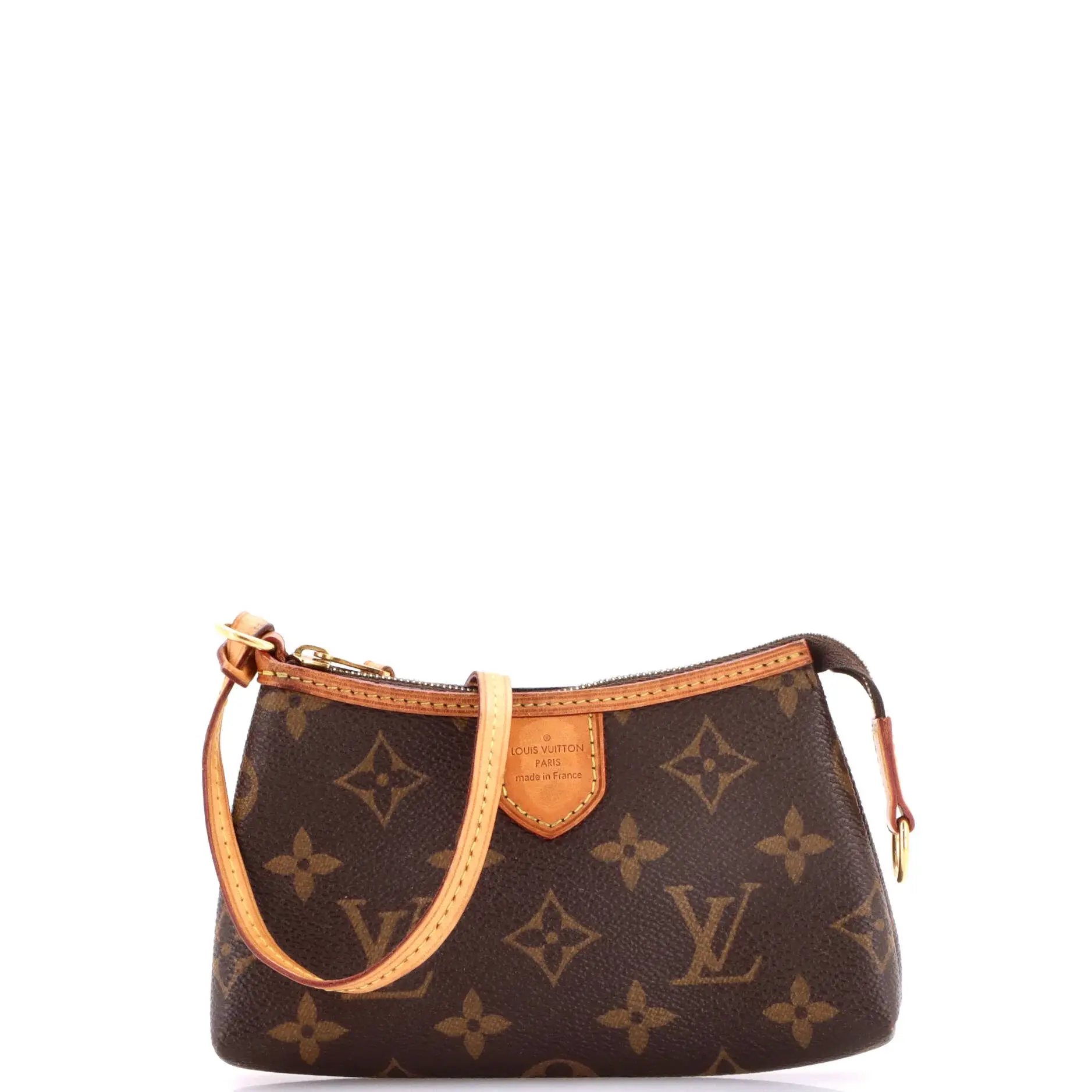 Pre-owned Louis Vuitton Canvas Coated Clutches & Wristlets Delightful Pochette Monogram Canvas Mini by Rebag