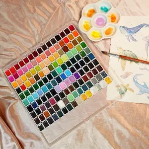 150 Colors Granulating Watercolor Paint Set Transparent Artist Pigments Ideal for Professional Art Creation
