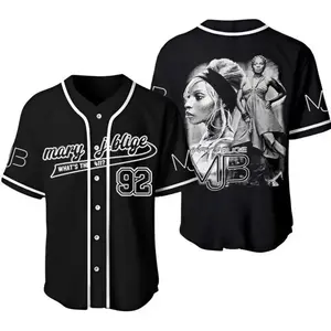 Mary J. Blige Tour 2025 Baseball Jersey  Baseball Jersey Merch Good Morning Gorgeous Music Sport Jersey Gift For Fans Men Women