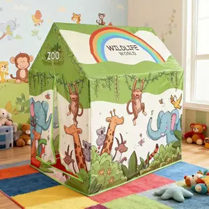 Kids' Fun Toy Castle Tent | Portable Outdoor Play Tent, Foldable Playhouse, Outdoor Play Equipment | Holiday Gift for Birthday/Christmas/Thanksgiving/Halloween | No Accessories or Lights Included