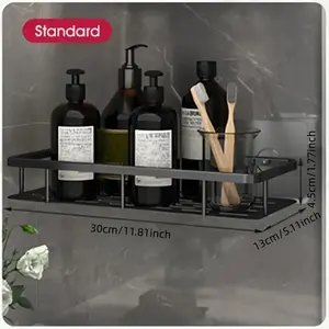 Bathroom Storage Rack, Wall Mounted Corner Shelf, Shower Storage Rack Holder for Toilet Shampoo Organizer, Bathroom Accessories, Shower Caddy Shelf