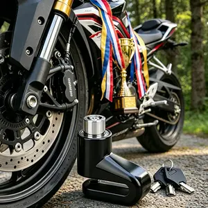Multi-Scene Car Disc Brake Anti-Theft Lock, Universal Two-Wheel Bike Security Lock, Stable and Safe Riding Lock, Durable Design, Sturdy Lock