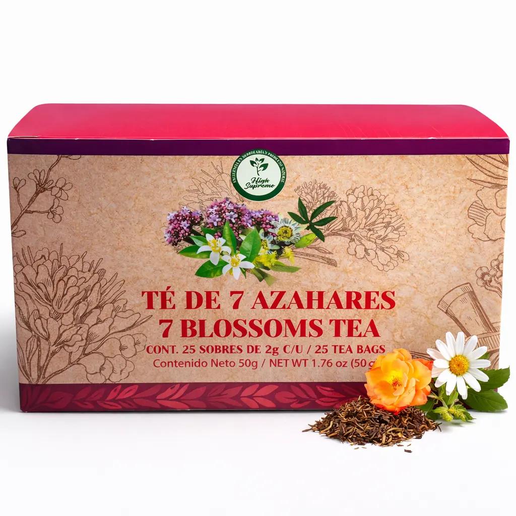 Té de 7 Azahares (7 Blossoms Tea) – 100% Natural, Vegan | 25 Tea Bags