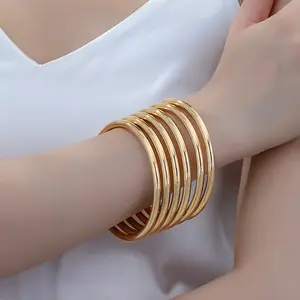 Homegirl 5-Piece Costume Bangle Set, 8" Fashion Accessory for Women