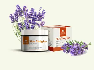 Soothing Lavender Whipped Body Butter (4oz Jar) Body Care Shea Lotions Jojoba Moisture Hydrating Soothing Hydrating Rich Smooth Daily