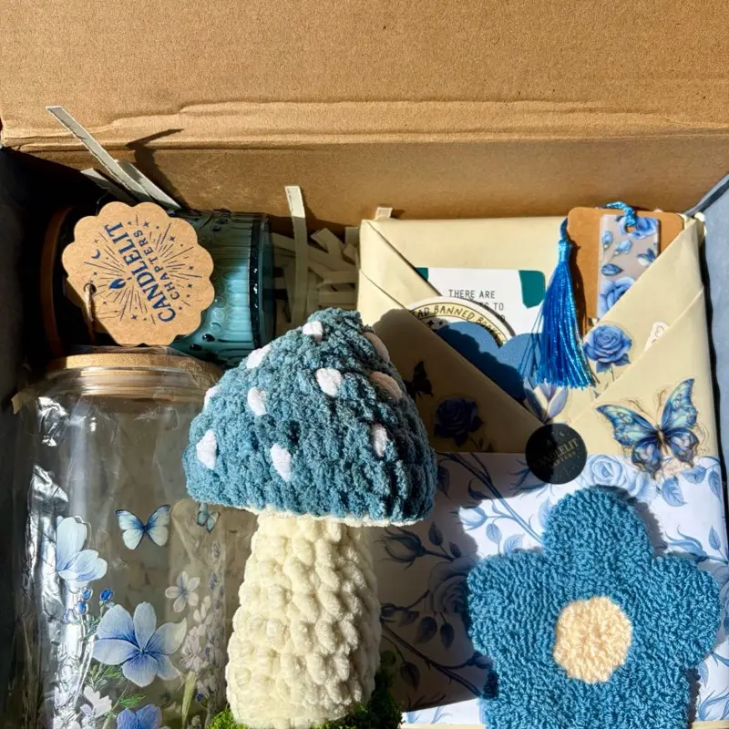 Spring Book Box – Cozy Reading Gift Box | Aesthetic Book Lover Gift |Self Care Book Box