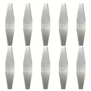 Garden Power Tool Accessories 10 Pieces 5mm Metallic Blade Electric Lawn Mower Replacement Blades, Small Rhombus Shape, Pack of 10, Durable & Efficient Grass Cutting Accessories