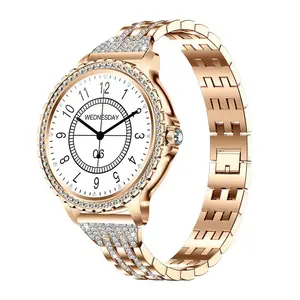 Fashionable Women's Smartwatch with Bluetooth Calling, Voice Assistant, and Lifestyle Sports Tracking
