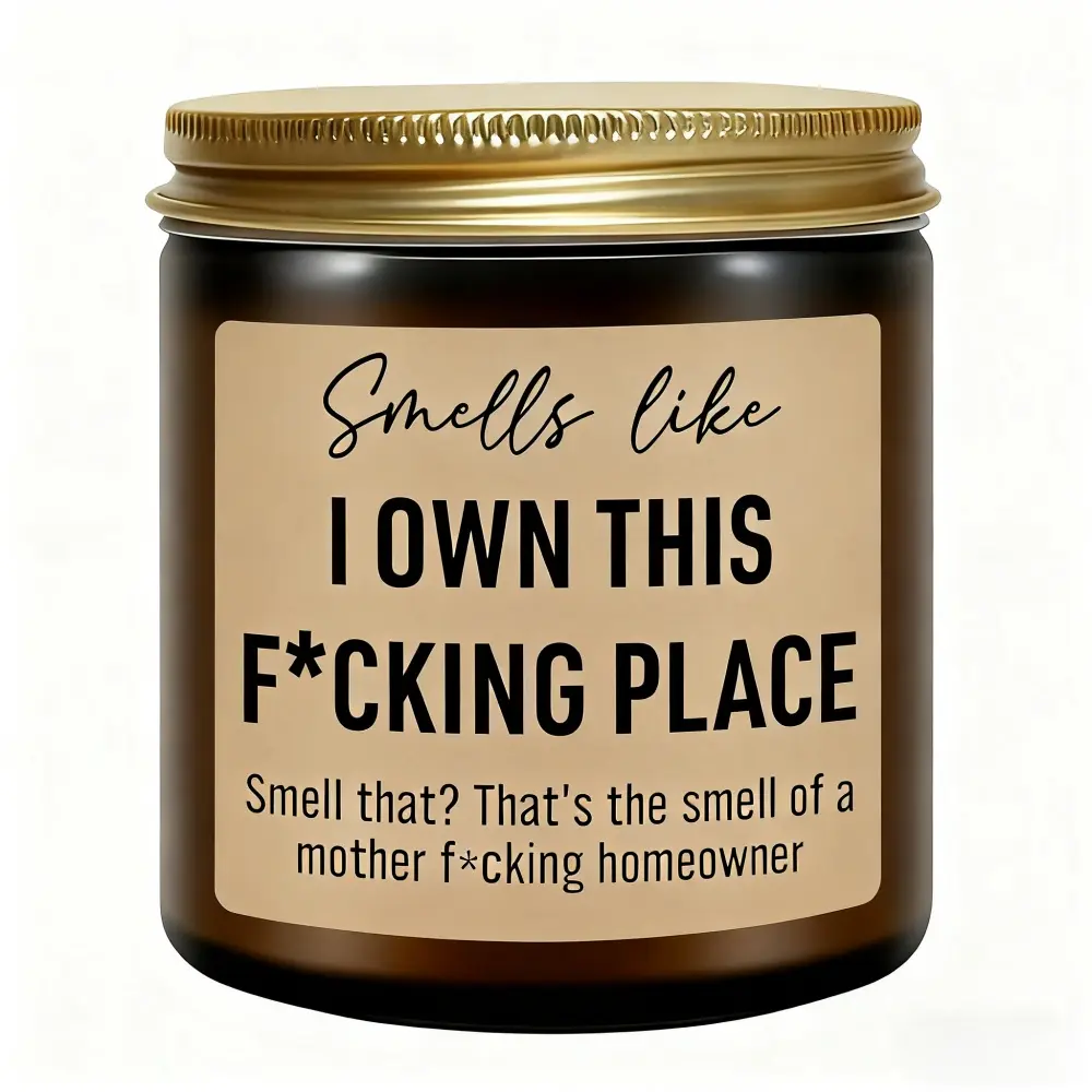 Funny Scented Candle, Vanilla Lavender Candle, House Warming Gifts New Home, Housewarming Gifts for Women, Men, Couple, New Homeowner - First Apartment Essentials - Closing Presents for Home Buyers