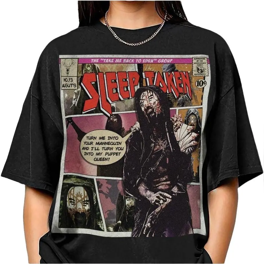 Sleep Token Comic 90s Shirt, Bootleg Metal Rock Band Retro Sleep Token's Tee, Gift For Fan