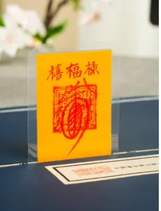 Hand-Painted Lucky Charm Talisman Necklace Card Super Powerful