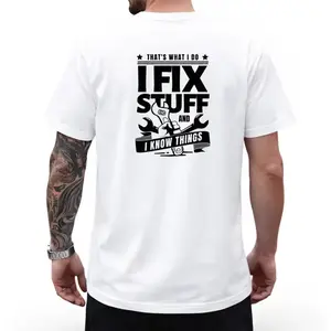 Fix Stuff and Know Things Tee – Perfect for Mechanics and DIY Professionals