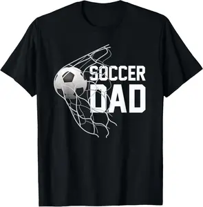 100% Cotton Soccer DAD | Football | Futbol | Parents | Goal | Gift T-Shirt