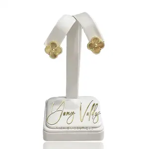 Elegant Clover Earrings in Gold Plated for Daily Wear. (It's not real gold)