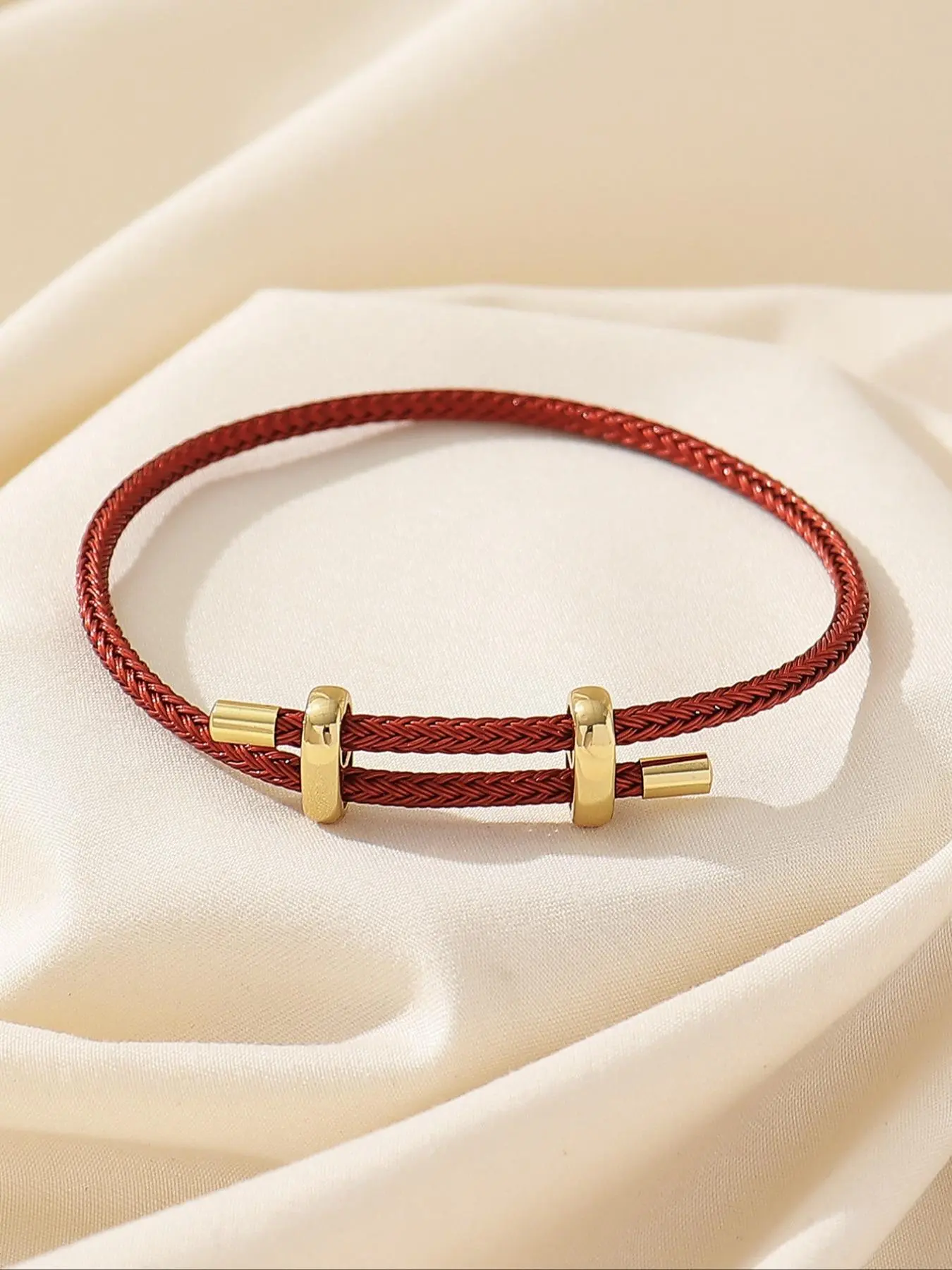 Women's Simple Plain Braided Fashion Bracelets, Casual Pull Adjustable Braided Bracelet, Fashion Accessories for Women & Girls, Adjustable Slider Bracelets, Fashionable Bracelet, Bracelet Jewelry