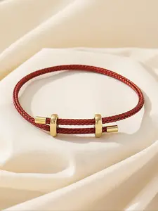 Women's Simple Plain Braided Fashion Bracelets, Casual Pull Adjustable Braided Bracelet, Fashion Accessories for Women & Girls, Adjustable Slider Bracelets, Fashionable Bracelet