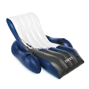Intex Inflatable Floating Recliner - Lake & Pool Lounge Chair with Cup Holders (Sports & Outdoor Water Sports Swimming Equipment)