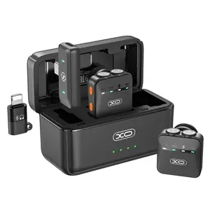 Mini Wireless Lavalier Microphone for iPhone/Android with Charging Case, Wireless Mic with Noise Reduction, Auto-Connect, 36H Battery Life for Video Recording/Vlog/Live Streaming/YouTube