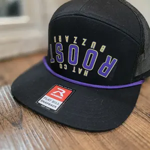 The Hangtime 7 Panel Flat Bill Custom Rope Snapback Hat