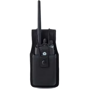 X-RDP03   Universal Radio Case Two Way Radio Holder Universal Pouch for Walkie Talkies Nylon Holster Accessories for MOTOROLA MT500, MT1000, MTS2000 and Similar Models (1 PACK)