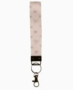 Bow keychain wristlet