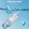 LINKEVAP Cordless Powerful Water Flosser, Removable Ergonomic Oral Irrigator, Rechargeable Portable Flosser for Home & Travel, Adjustable Nozzle for Gum Health, Lightweight Teeth Cleaner