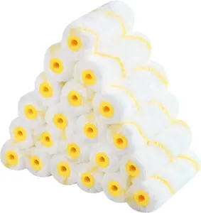 Bates- Paint Roller Covers, 4" Roller Covers, Pack of 24, Covers for Paint Rollers, Naps for Paint Roller Brush, Small Roller Nap, House Painting Supplies, Covers for Roller Frame and Paint Roller Kit Bates Choice