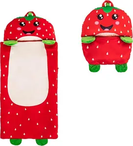 Kid's Nap Buddies Character Preschool Nap Mat, Toddler Sleeping Bag with Pillow for Daycare, Ages 3+