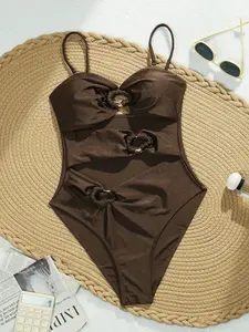 Women's Fashion One-Piece Swimsuit, Stylish Monokini Swimwear, Comfortable Beachwear, Perfect for Pool Parties & Vacations