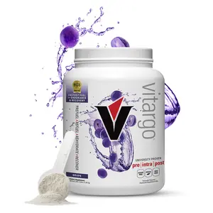 Vitargo Carbohydrate Powder 4.4 lbs Grape 50 Scoop - Fastest Muscle Fuel, Bloat-Proof, No Crash, 1.7x Faster Muscle Glycogen Recovery, up to 23% Endurance Performance Boost. Made in the USA