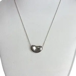Pre-owned Tiffany & Co Sterling Silver Medium Bean Necklace TIF1032