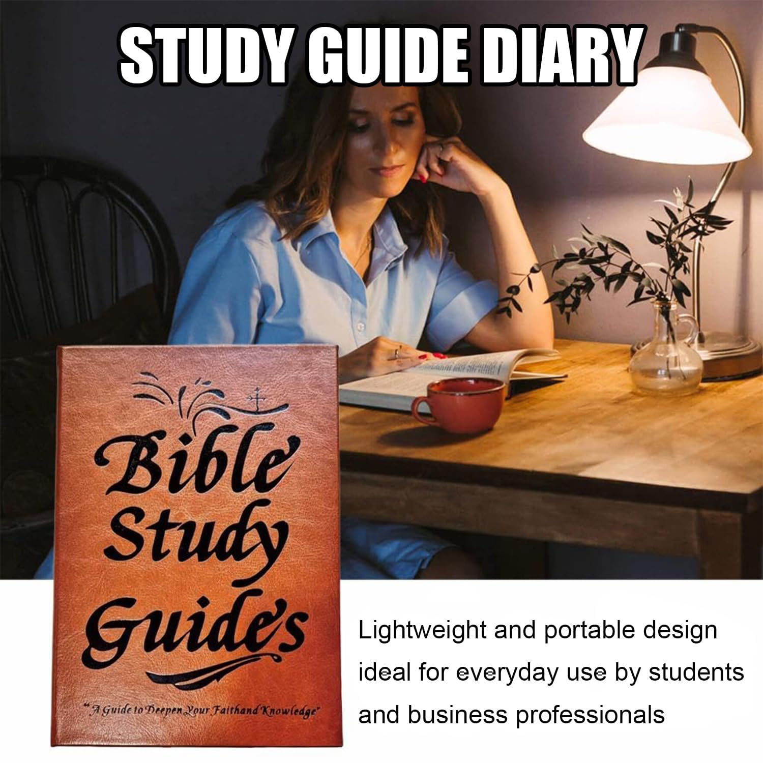 66-Page A5 Bible Study Journal | Advent Calendar Devotional Notebook for Year-Round Faith Growth